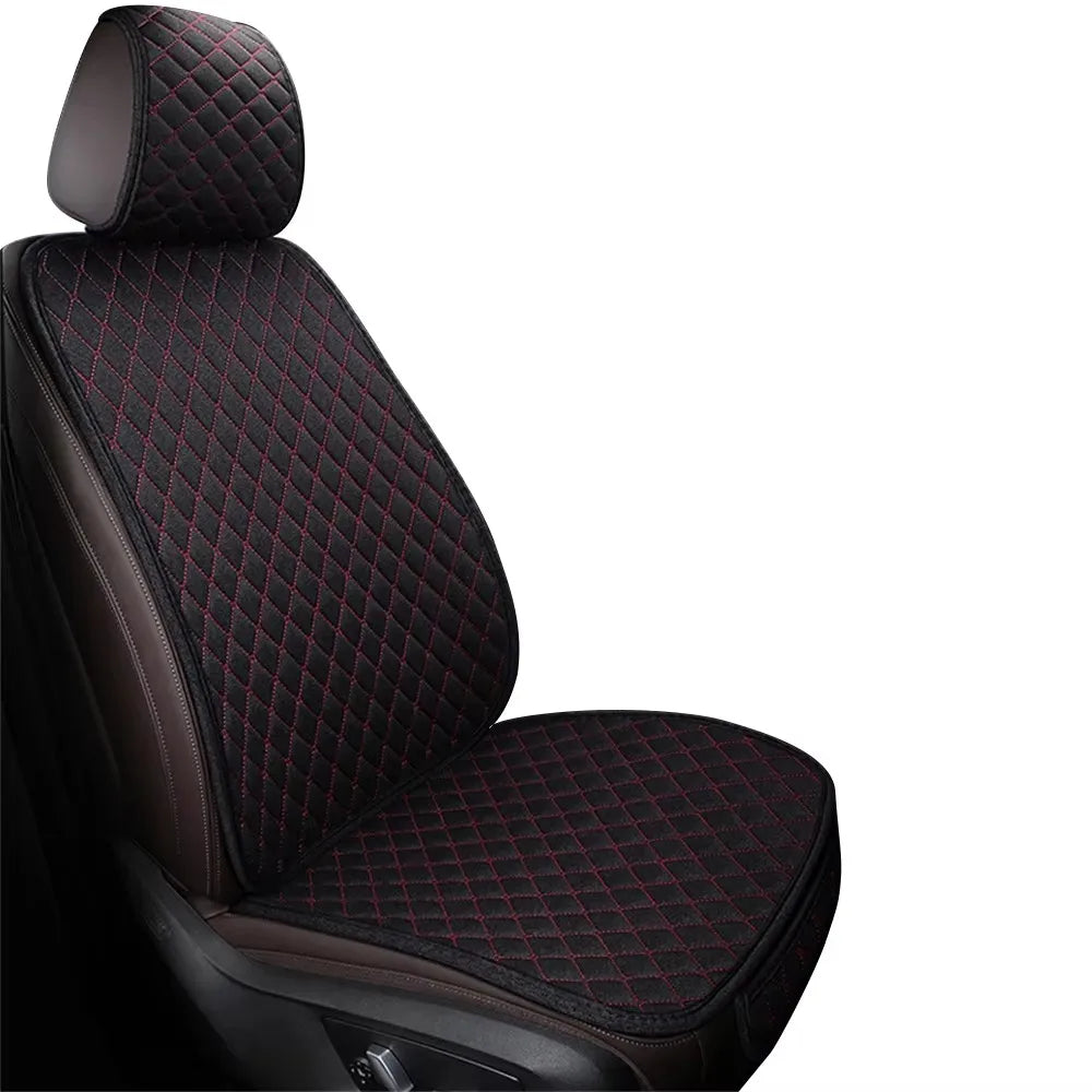Universal Flax Car Seat Cover Front Rear Cushion Comfortable Breathable Protector Mat Four Season Pad Auto Interior Accessories