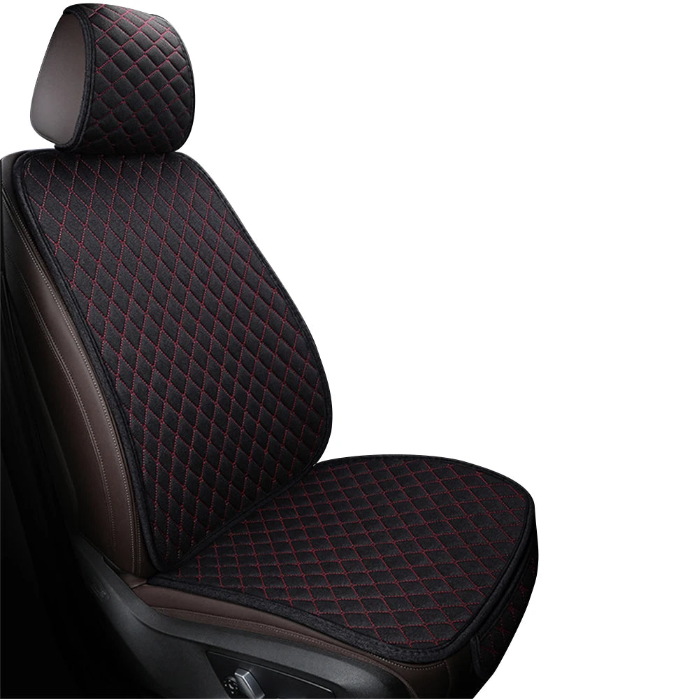 Universal Flax Car Seat Cover Front Rear Cushion Comfortable Breathable Protector Mat Four Season Pad Auto Interior Accessories