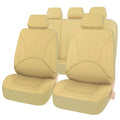 Set complet huse auto, Autocise, impermeabile, din piele artificiala, bej 1(1)